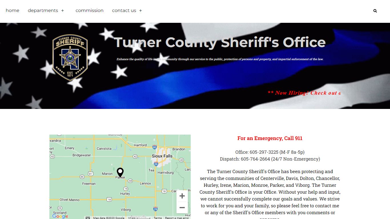 Turner County South Dakota Sheriff